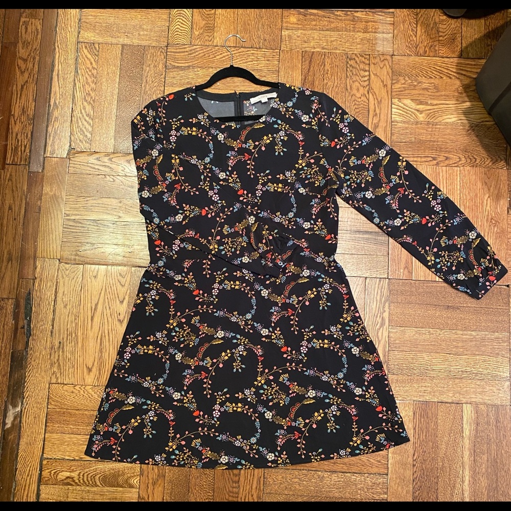 Loft long sleeved skater dress